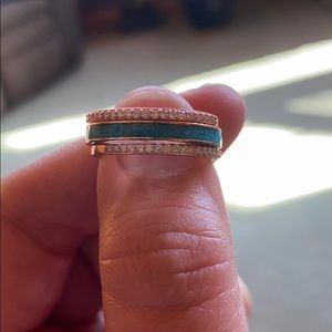 Turquoise stacked ring 7.5
